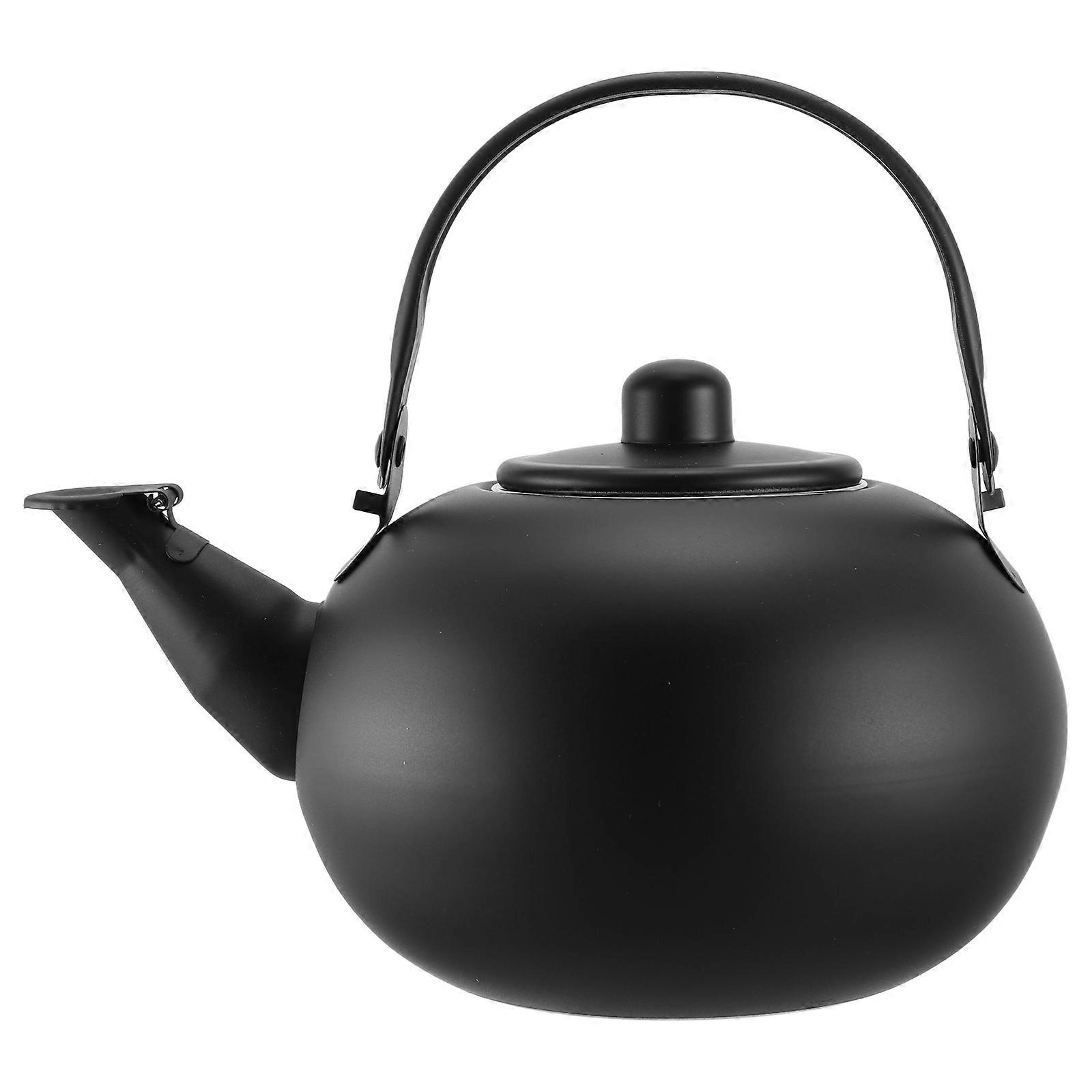 3Pcs Black Stainless Steel Tea Kettle for Boiling Water Practical Use