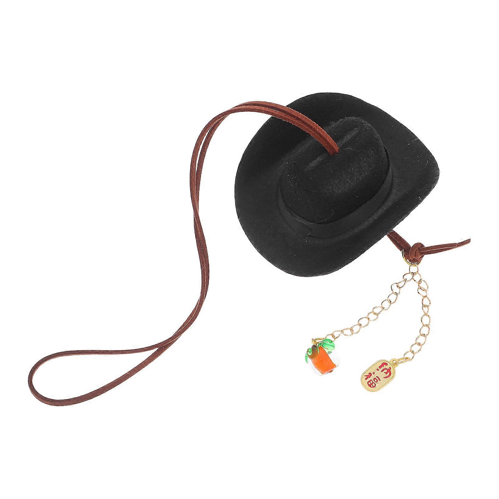 Hat Car Charm for Auto Interior Handmade Rear View Mirror Ornament