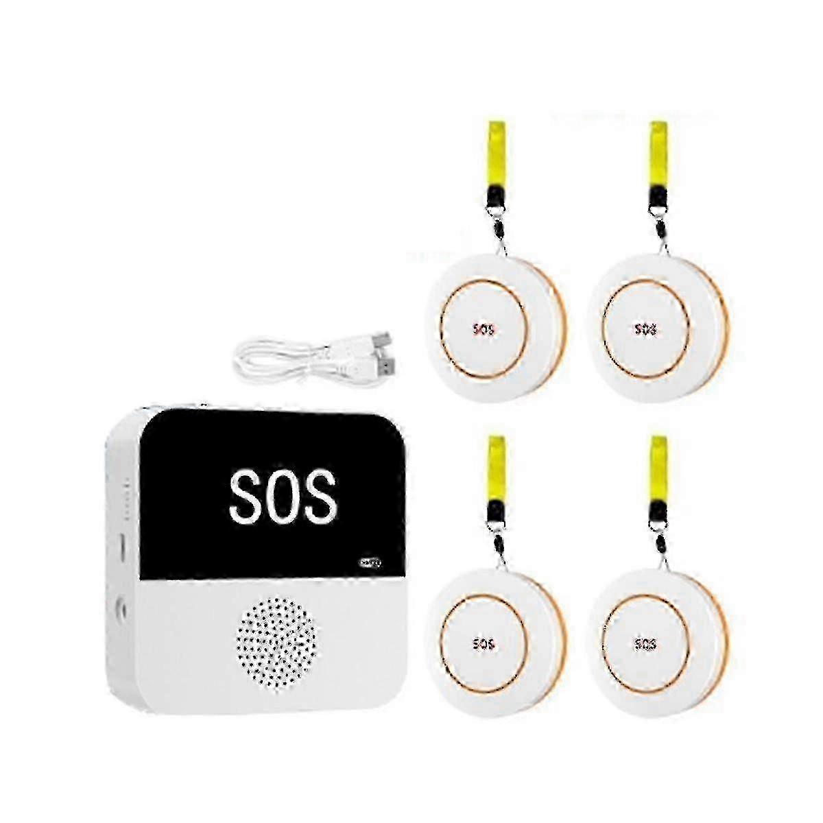 Wireless Wifi Aged Care Pager Sos Call Button Alert System