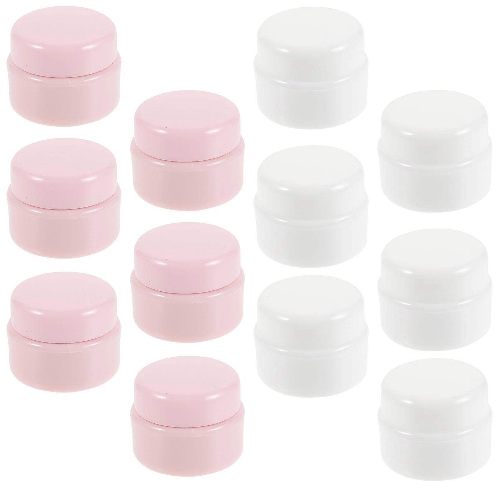 Plastic Box with Lids Refillable Cosmetic Container for Storage Use 60Pcs