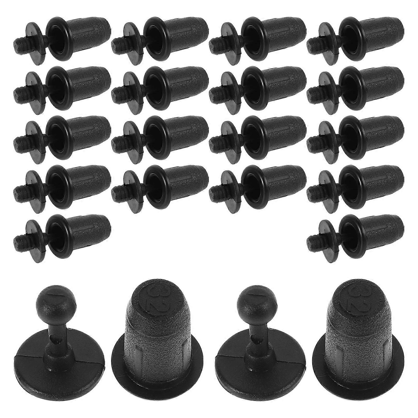 Black Plastic Car Speaker Grille Clips for Audio Durable Easy Installation Multipurpose Use 20 Count