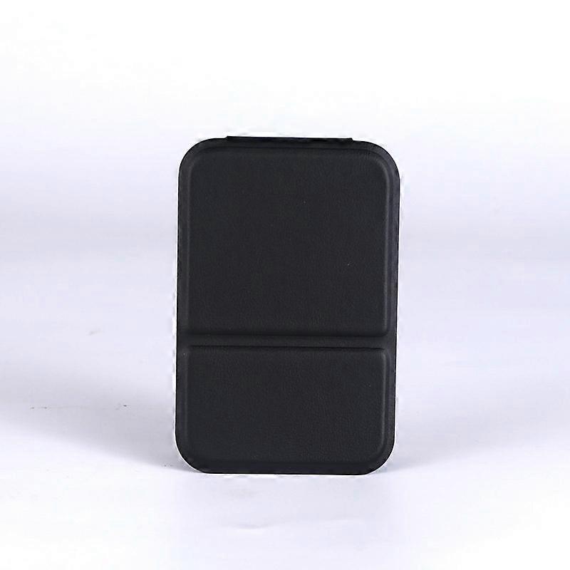 Desktop Makeup Mirror Solid Color PU Leather Simple Portable Handheld Makeup Mirror Foldable Student Compact Cute Pocket Mirror