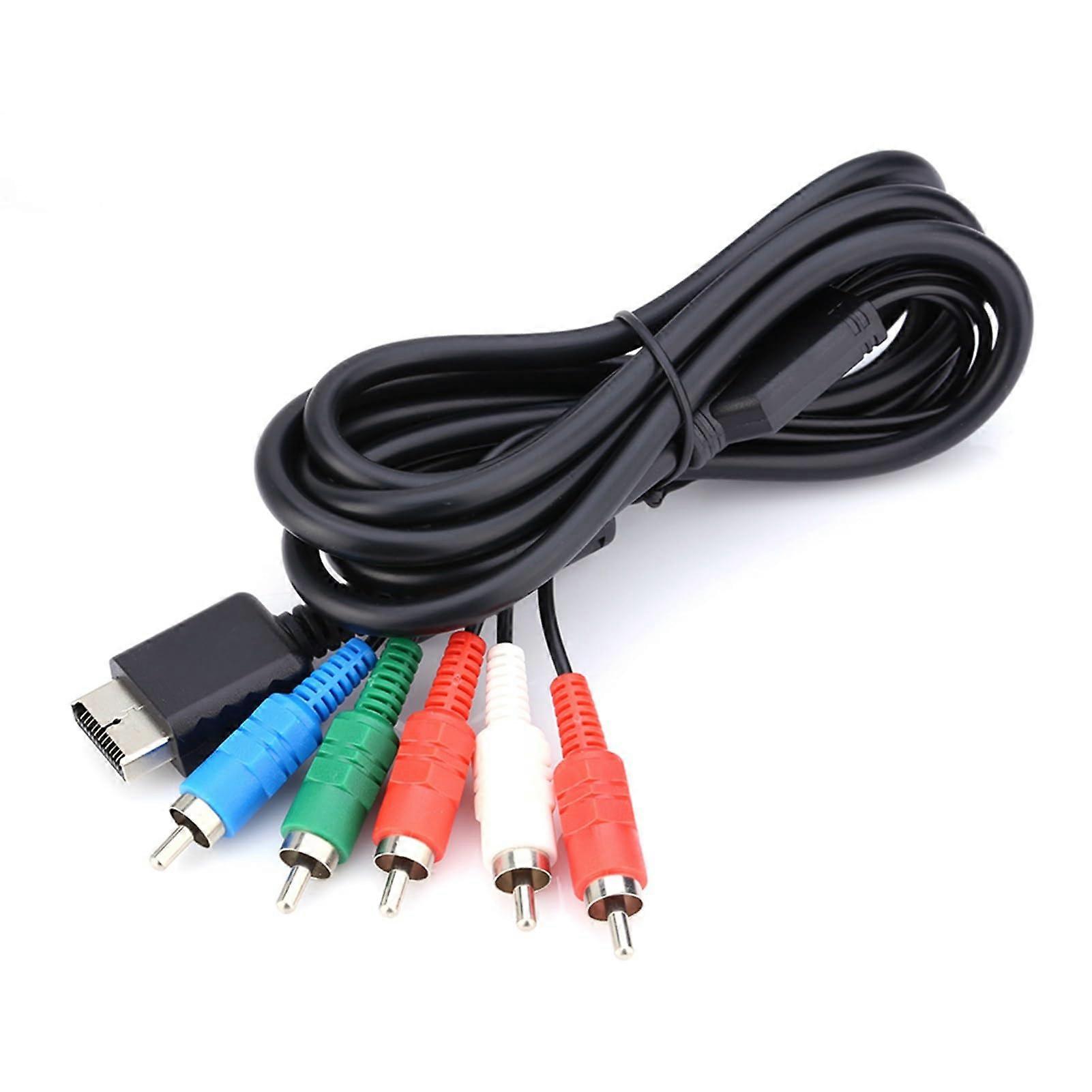 AV Multi Out Component Cable for PlayStation with Enhanced Audio Video Quality HDTV Compatible