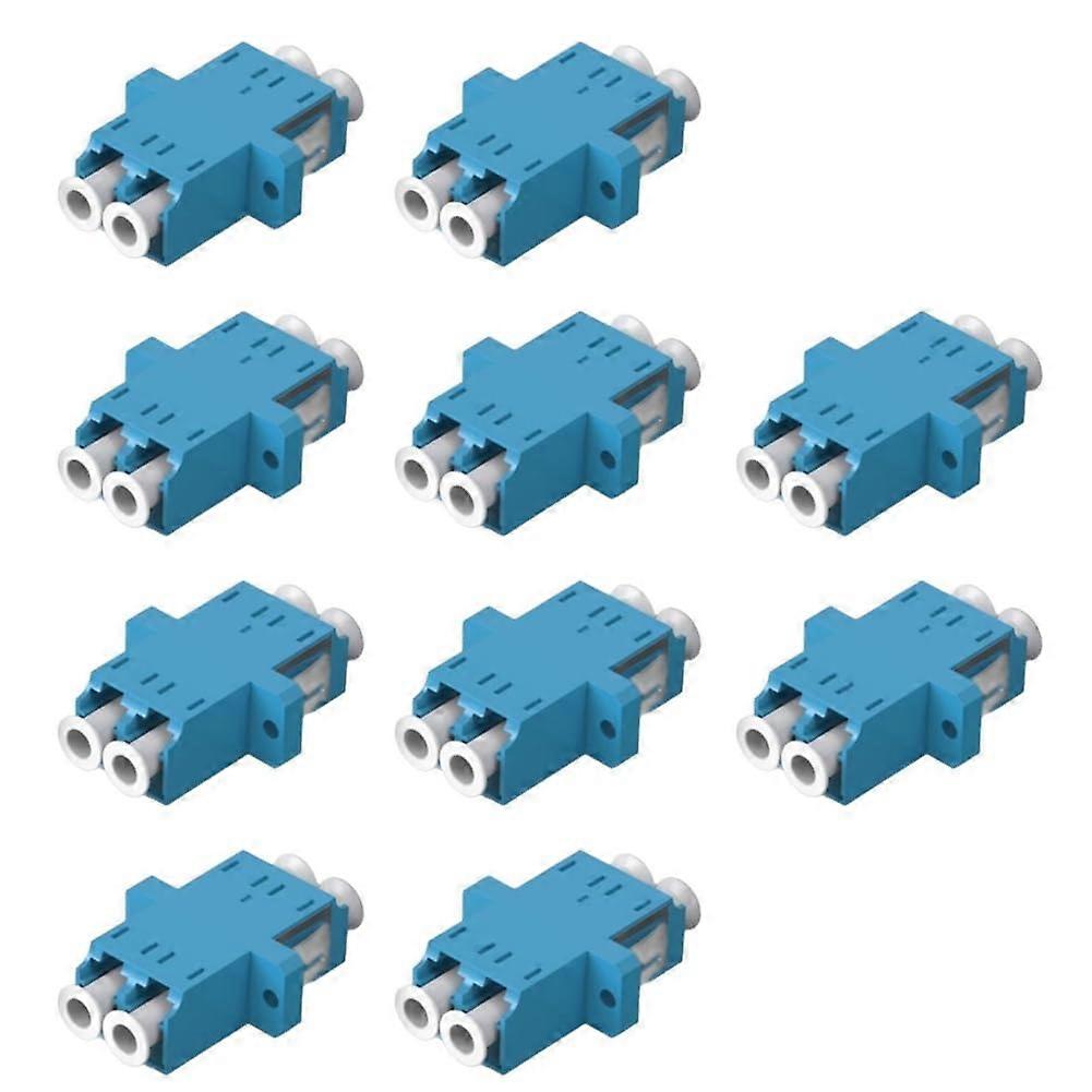 Fiber Optic Adapter 10 Pack LC To LC Duplex Singlemode Coupler