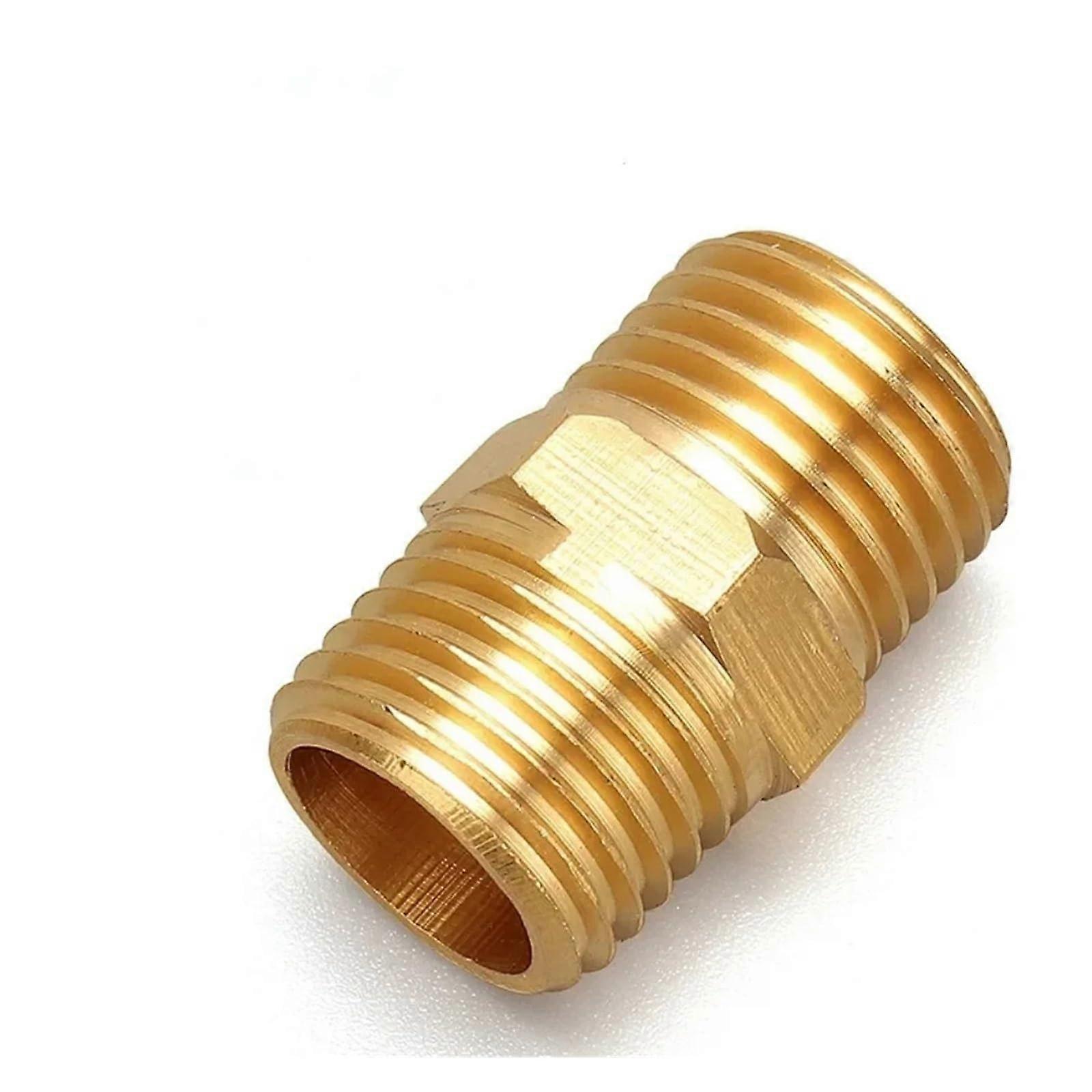 1/2" BSPT Male Hex Nipple Reducer Brass Pipe Fitting Connector Adapter for Plumbing Applications