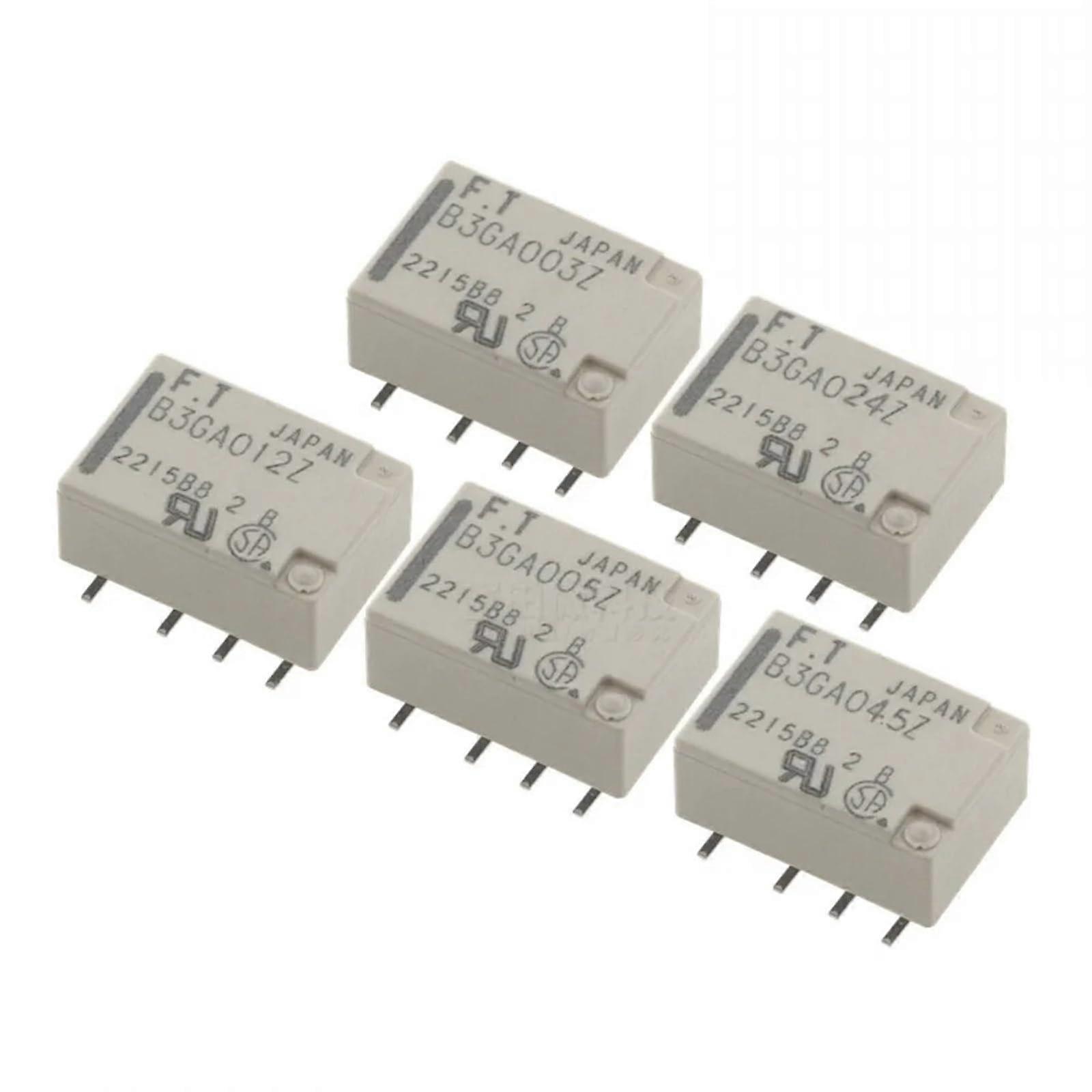 Relay B3GA003Z B3GA04.5Z B3GA012Z B3GA024Z 3V 4.5V 5V 12V 24V Signal Relay Pack of 5 for Circuit Applications