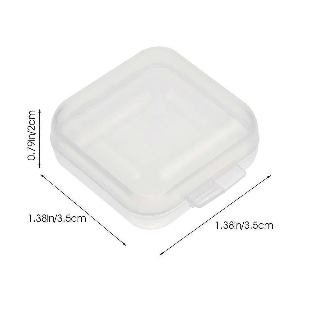 Small Organizer Box Jewelry Storage Boxes for Storage Use 100Pcs Transparent Plastic