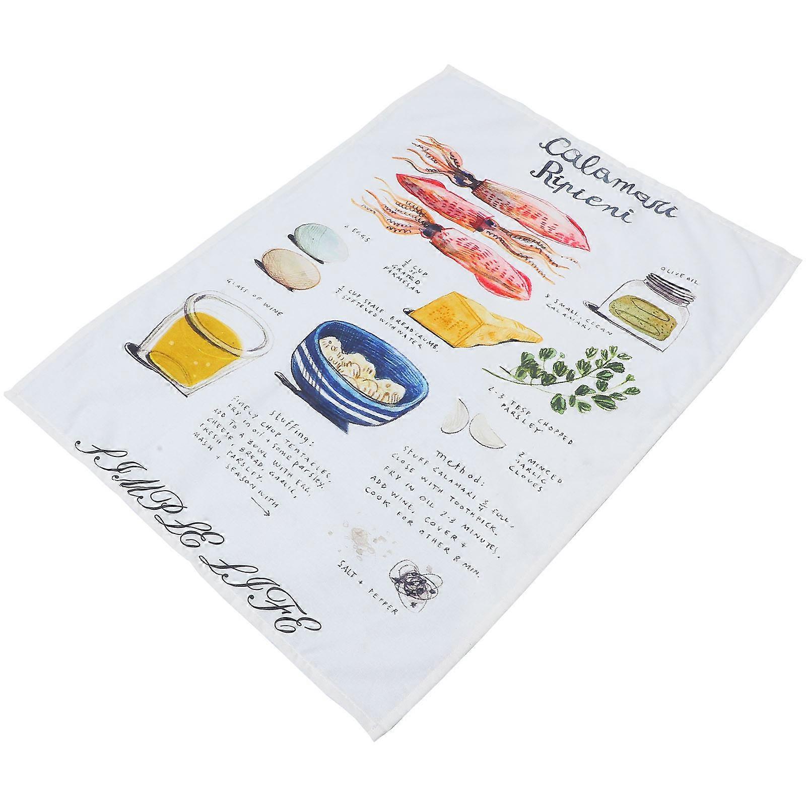 Multi Cotton Linen Napkins for Wedding with Printed Pattern 5Pcs