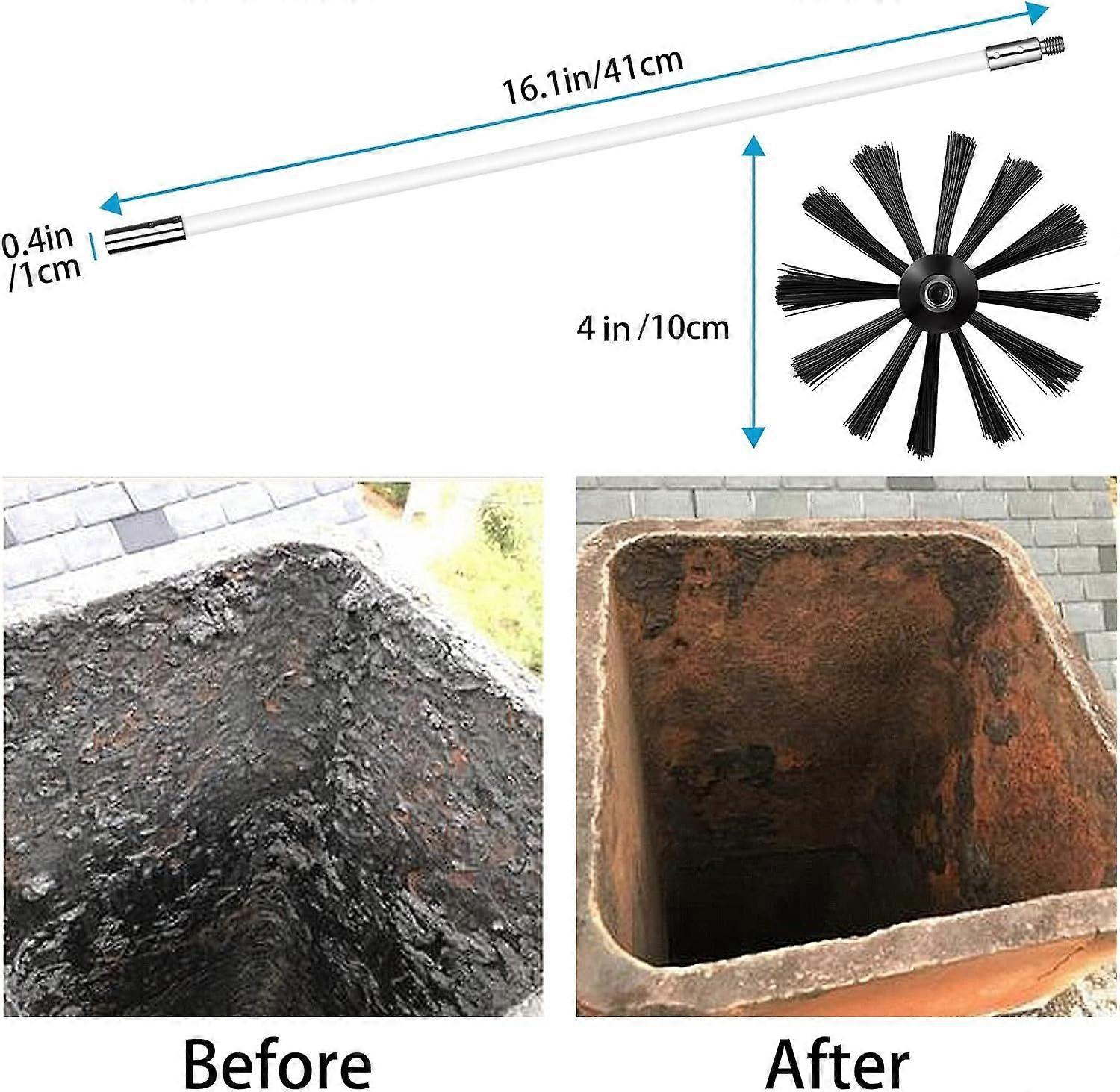 22 Pack Chimney Cleaning Brushes, Duct Vent Cleaning Kit, Chimney Sweeping Kit