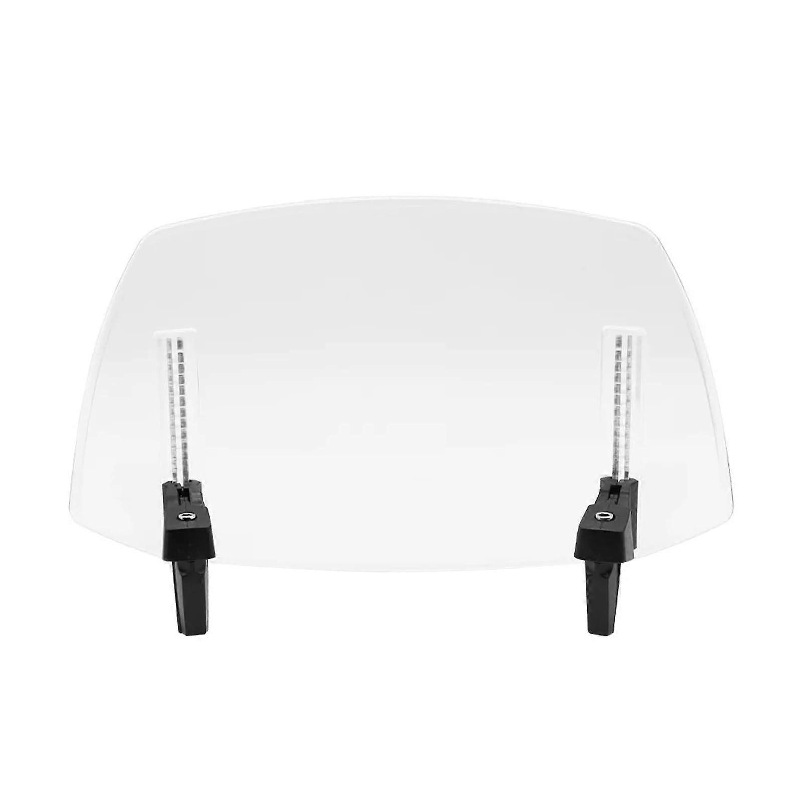 Motorcycle Windshield Extension Adjustable Clipon Deflector for Wind Noise Reduction and Comfort