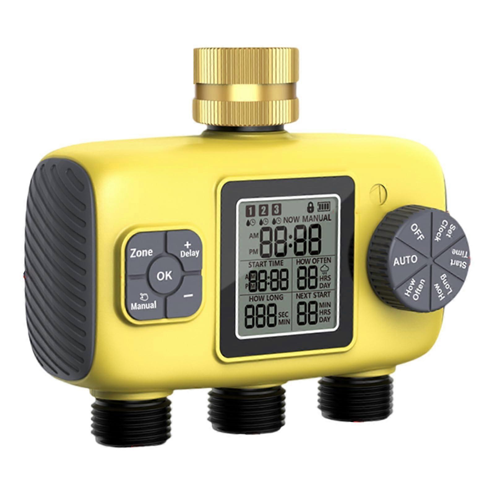 Garden Hose Water Timer Weatherproof Automatic Irrigation Controller with Rain Delay for Yard