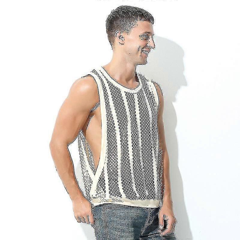 Men's Round Neck Breathable Mesh Vest