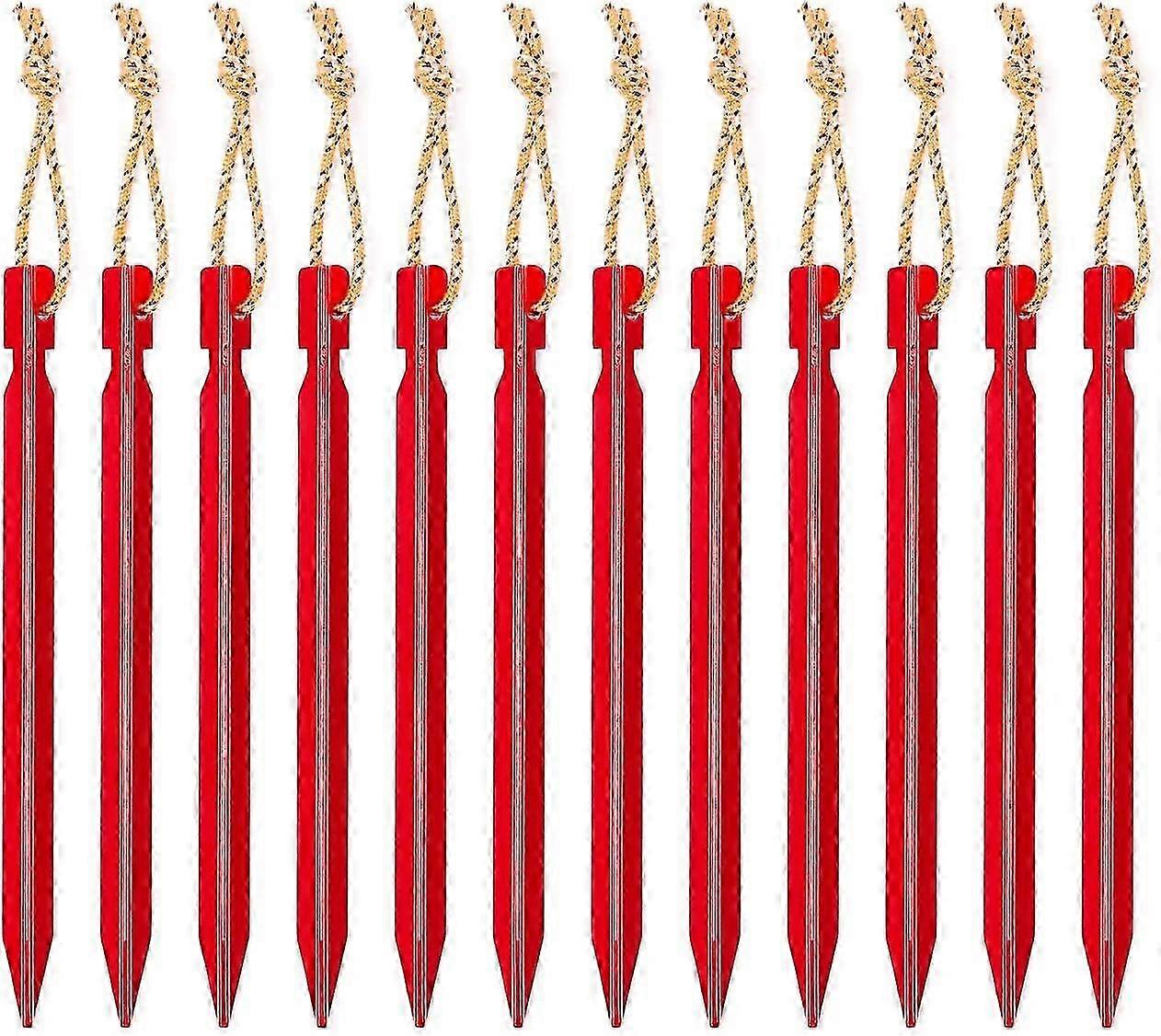 12pcs 18cm Outdoor Aluminum Triangular Tent Nails