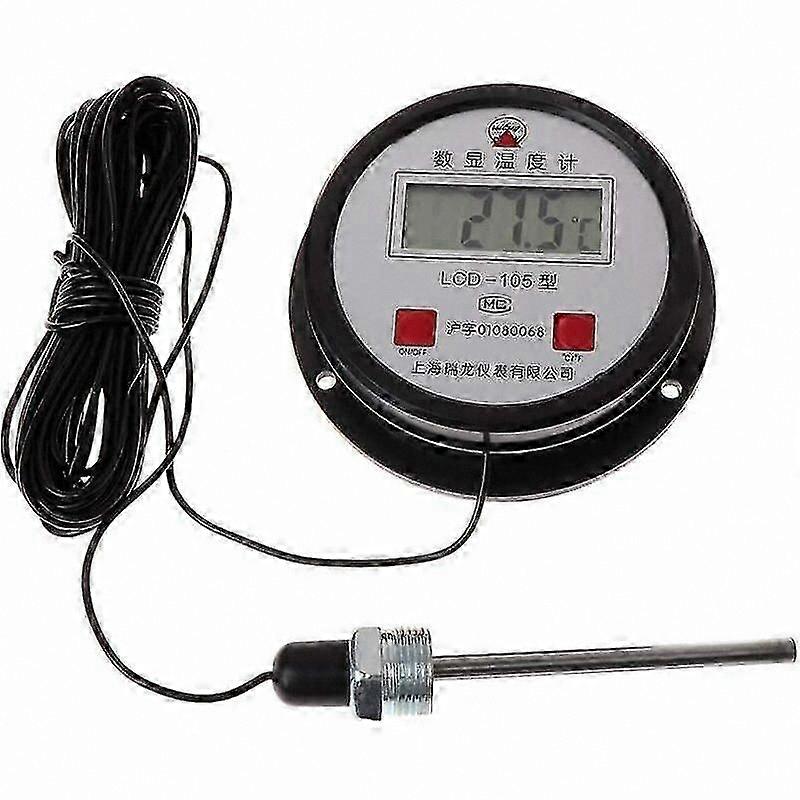 High Temperature Industrial Digital Thermometer with 10m Probe