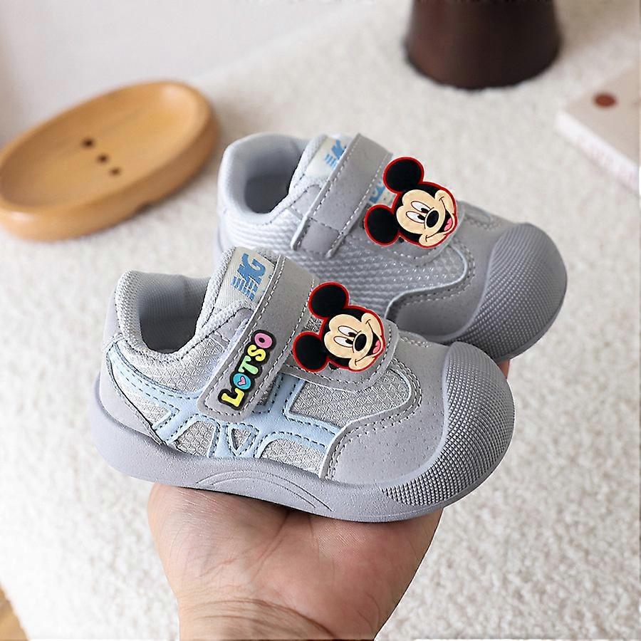 Disney Stitch casual shoes Mickey Mouse Minnie Mouse cartoon kids board shoes Spring fall soft soles boys girls toddler shoes