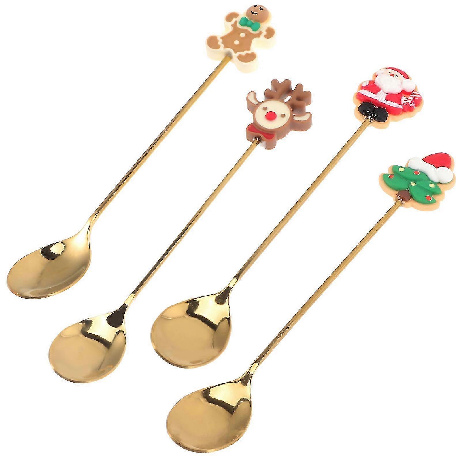 Christmas Cutlery Set for Party with 2Sets Cartoon Xmas Tableware Kit