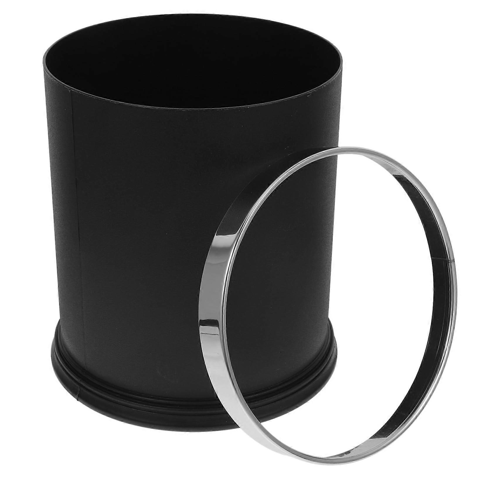 Trash Can with Large Opening and Durable Material for Hotel Room, Bathroom or Kitchen Use