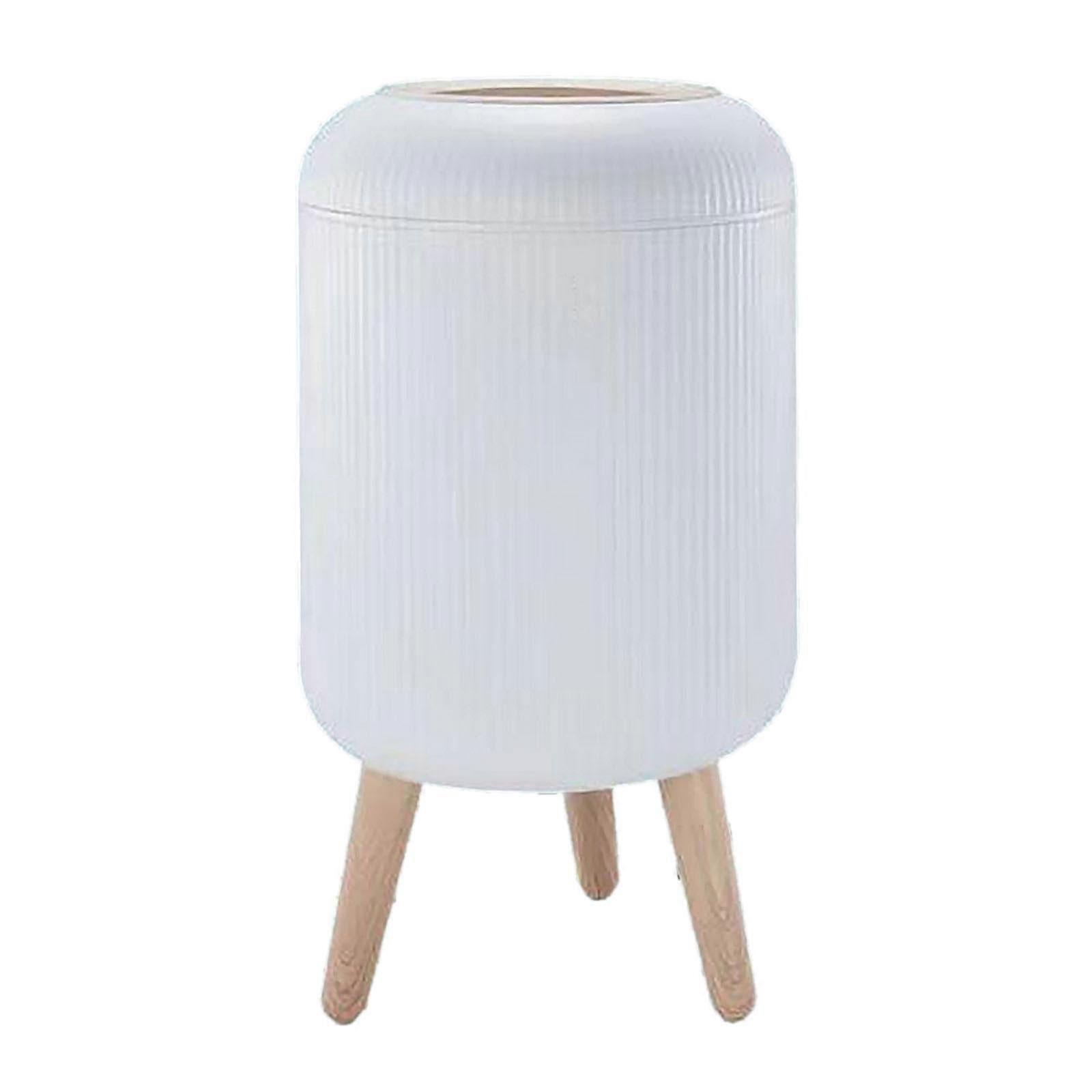 Desktop Trash Can with Lid, Small SpaceSaving Mini Garbage Bin for Tabletop or Countertop Use