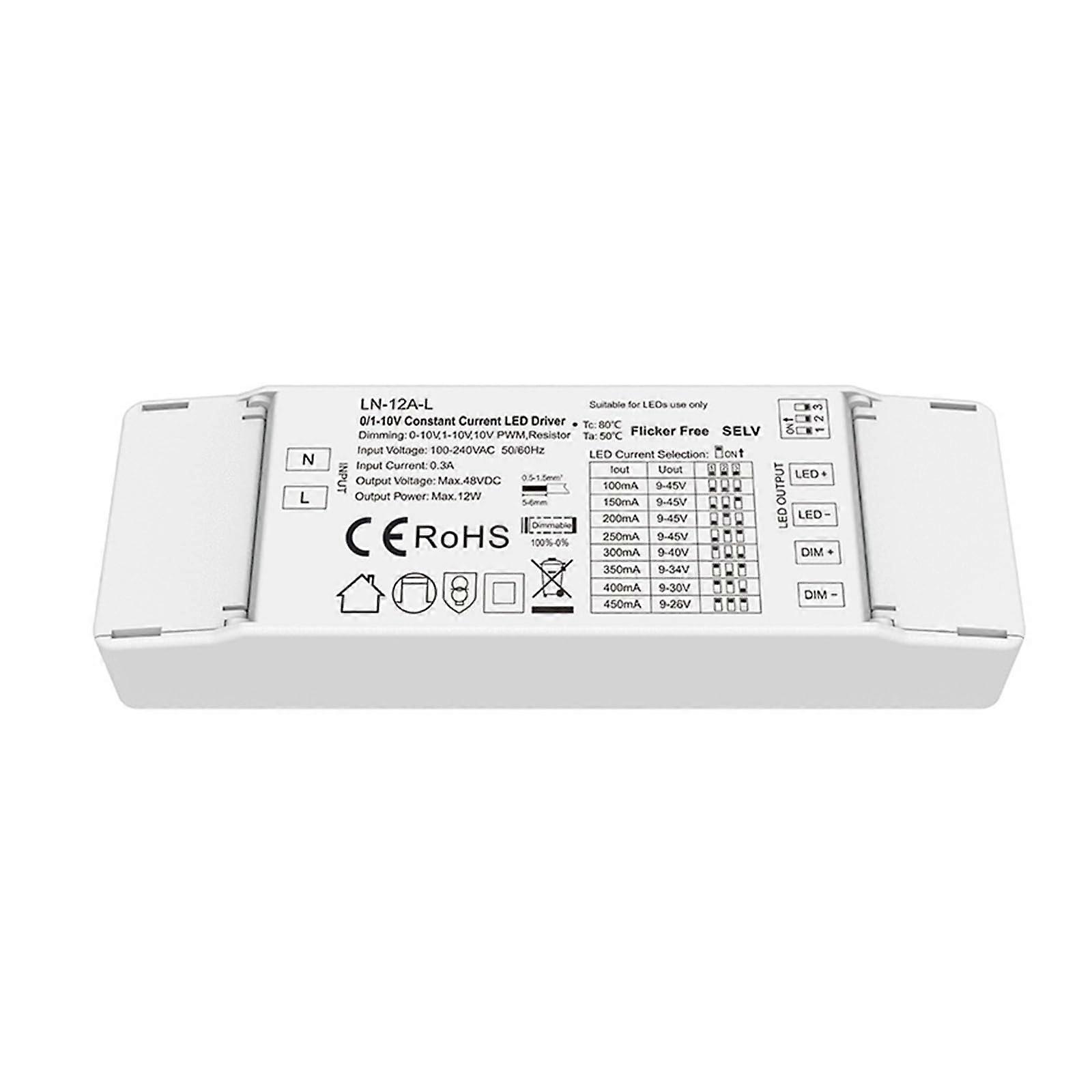 LED Driver LN12AL Constant Current 010V PWM Resistor Dimmable Flicker Lighting