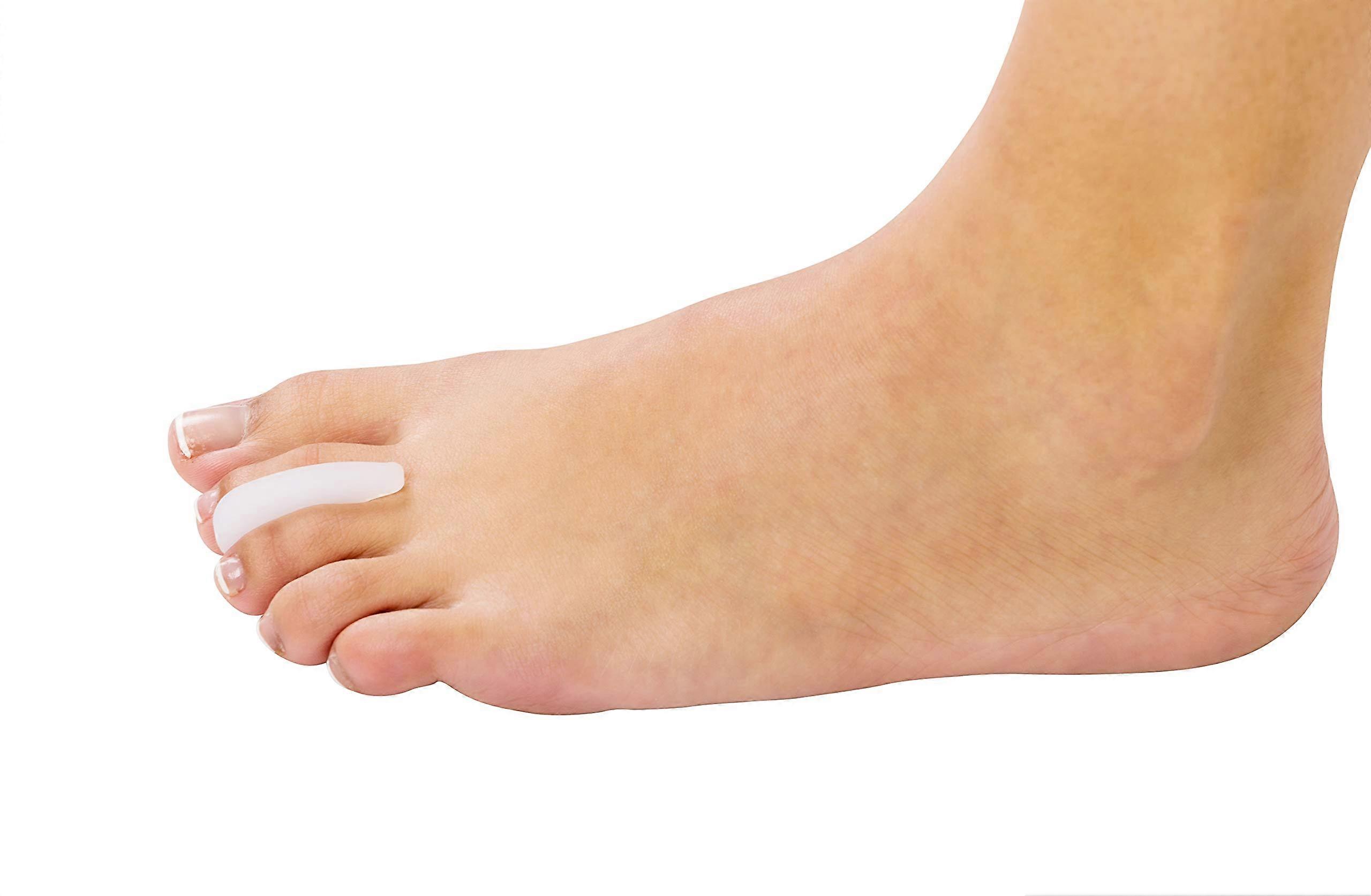 Gel Toe Separators for Overlapping Toes and Bunions, Reusable Thin Ergonomic 10 Pack