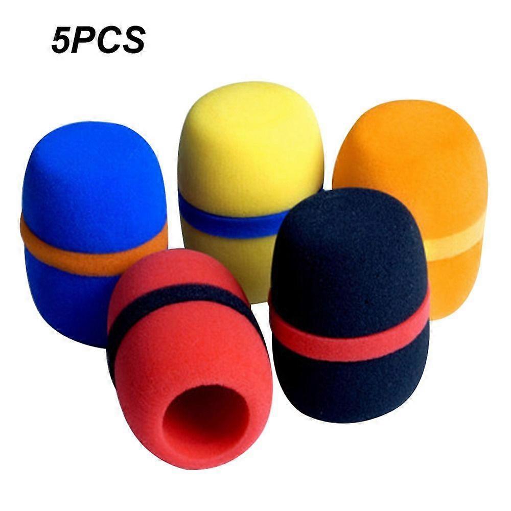 5PCS Replacement Accessories Sponge Microphone Cap Thickened Microphone Windscreen Microphone Cover Mic Dust Proof Covers