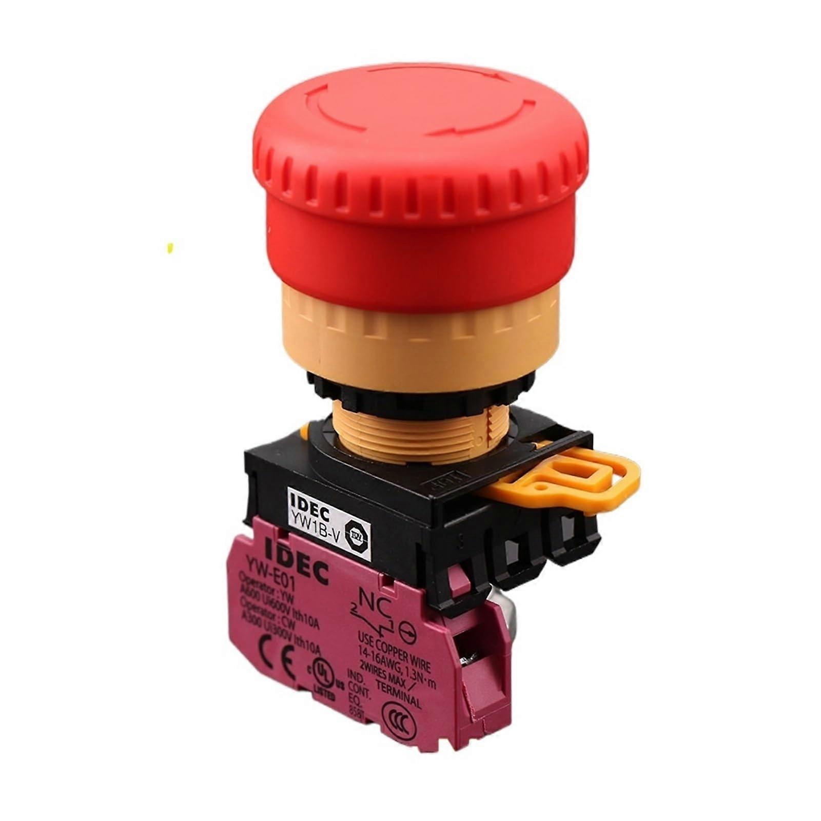 Elevator Emergency Stop Button Switch NO NC Type B for YWE01 YWE10 YW1BV Quick Replacement