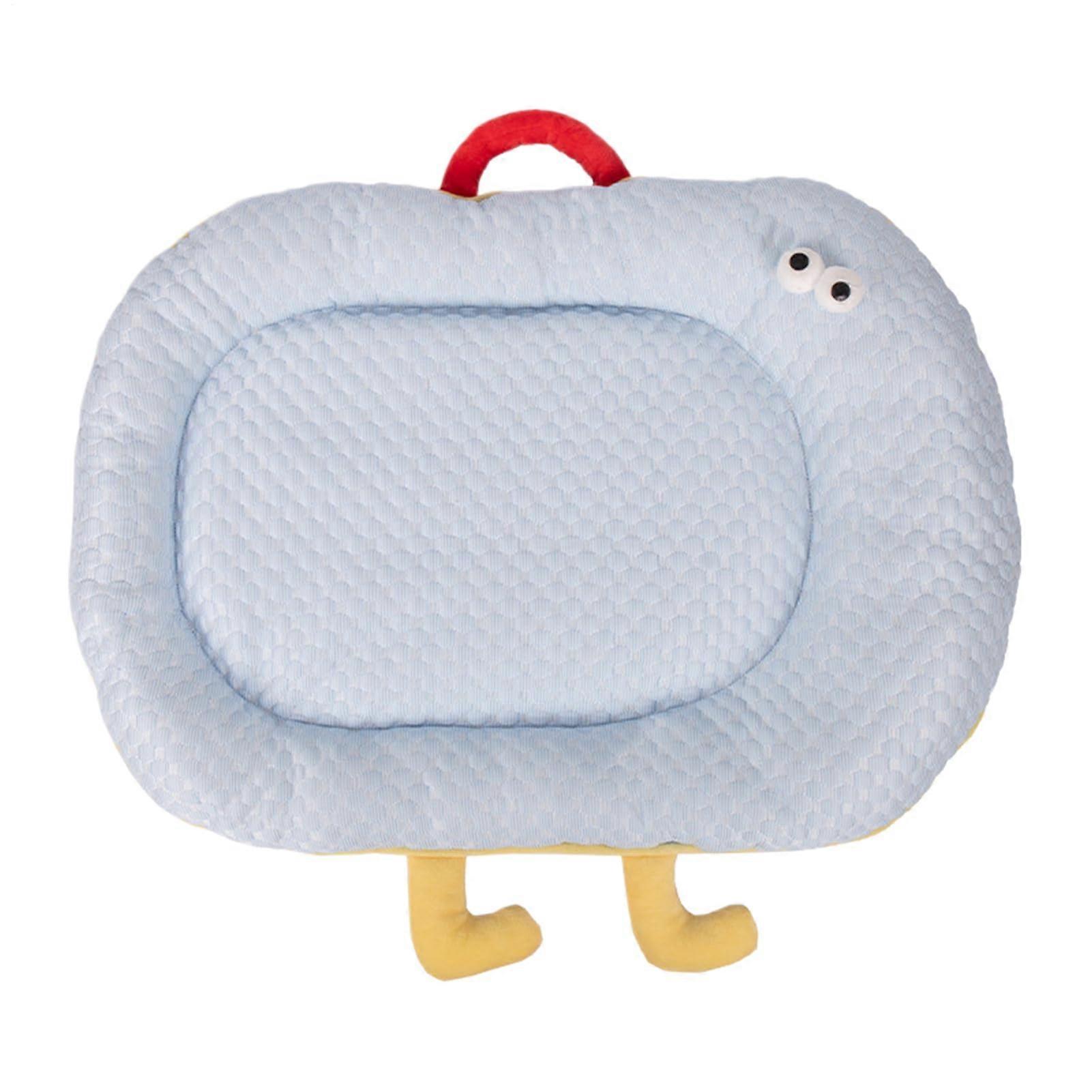 Breathable Ice Bean Fabric Pet Cooling Mat with Non Slip Surface and Removable Cover for Summer