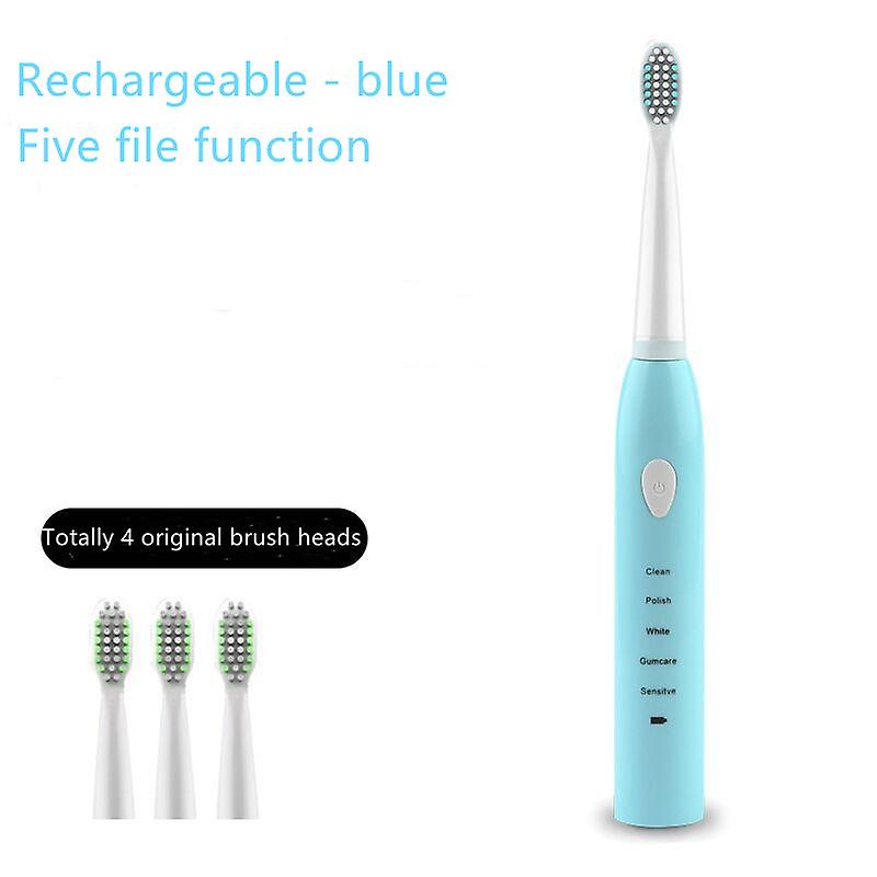 Ultrasonic Electric Toothbrush Usb Rechargeable Soft Bristle Waterproof Home Five-speed Adult Toothbrush