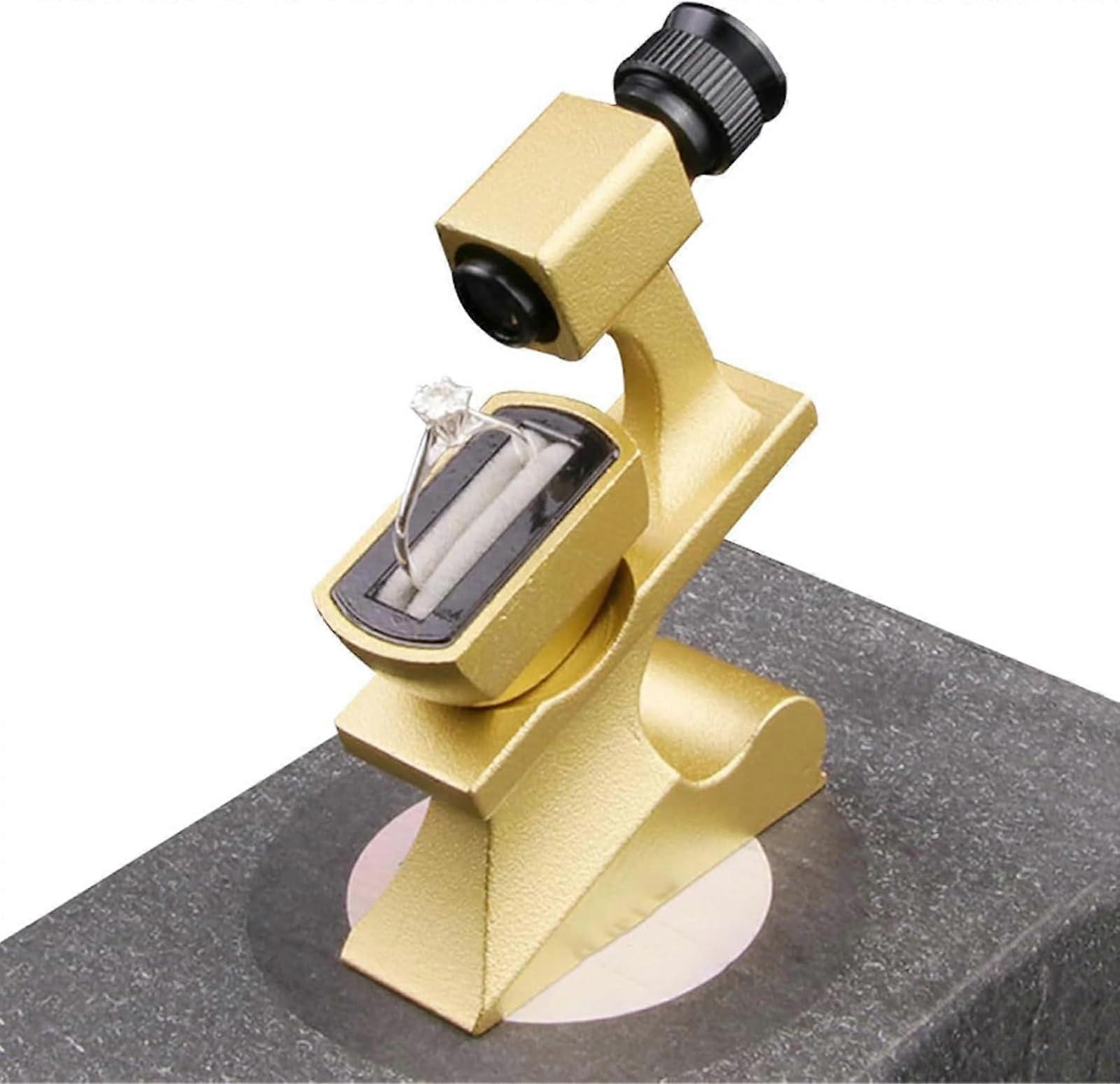 Diamond Girdle Viewer with 10X Magnification and Flocking Table for Precise Diamond Inspection