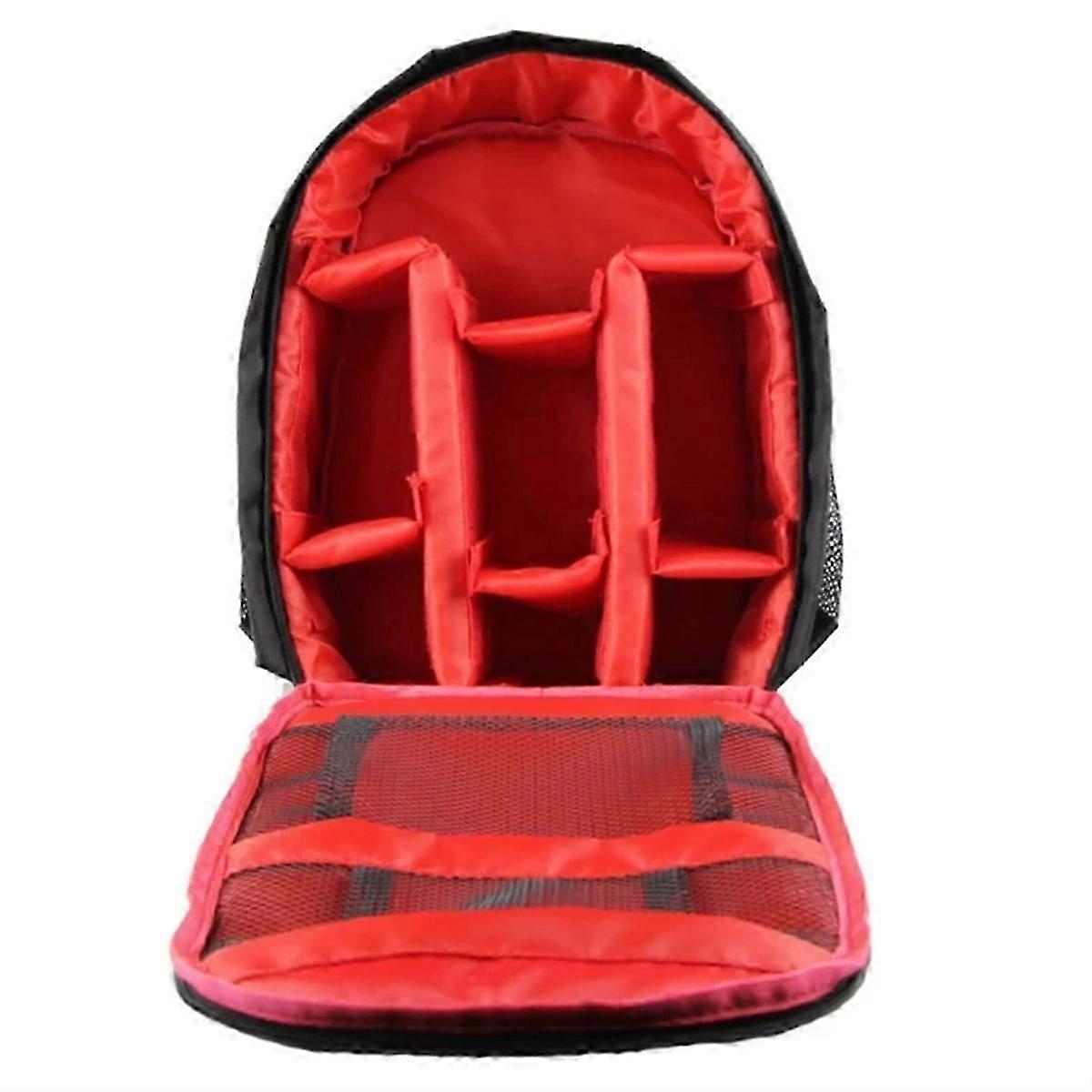Multi-Functional Digital Camera Backpack Bag Waterproof Red