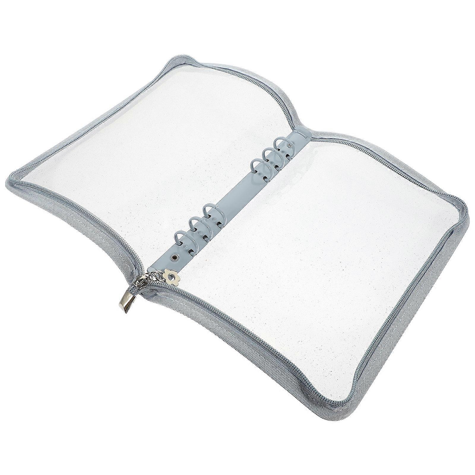 Loose-Leaf Binder Cover Binder for Protection 2Pcs Sky-Blue Notebook Shell