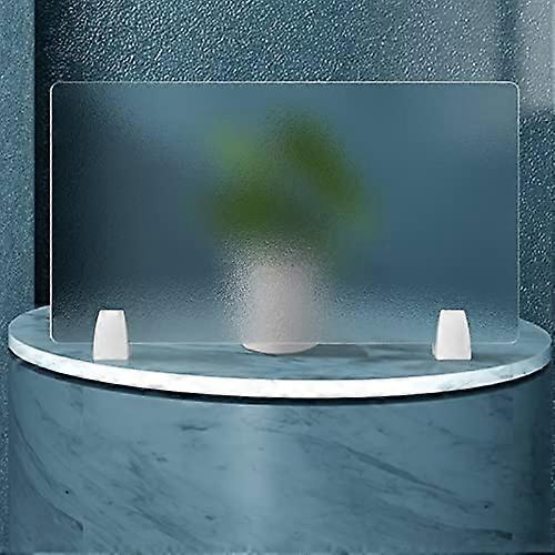 Frosted Acrylic Sheet Privacy Desk Divider 60x40 cm Light Diffusing Screen for Office or Classroom