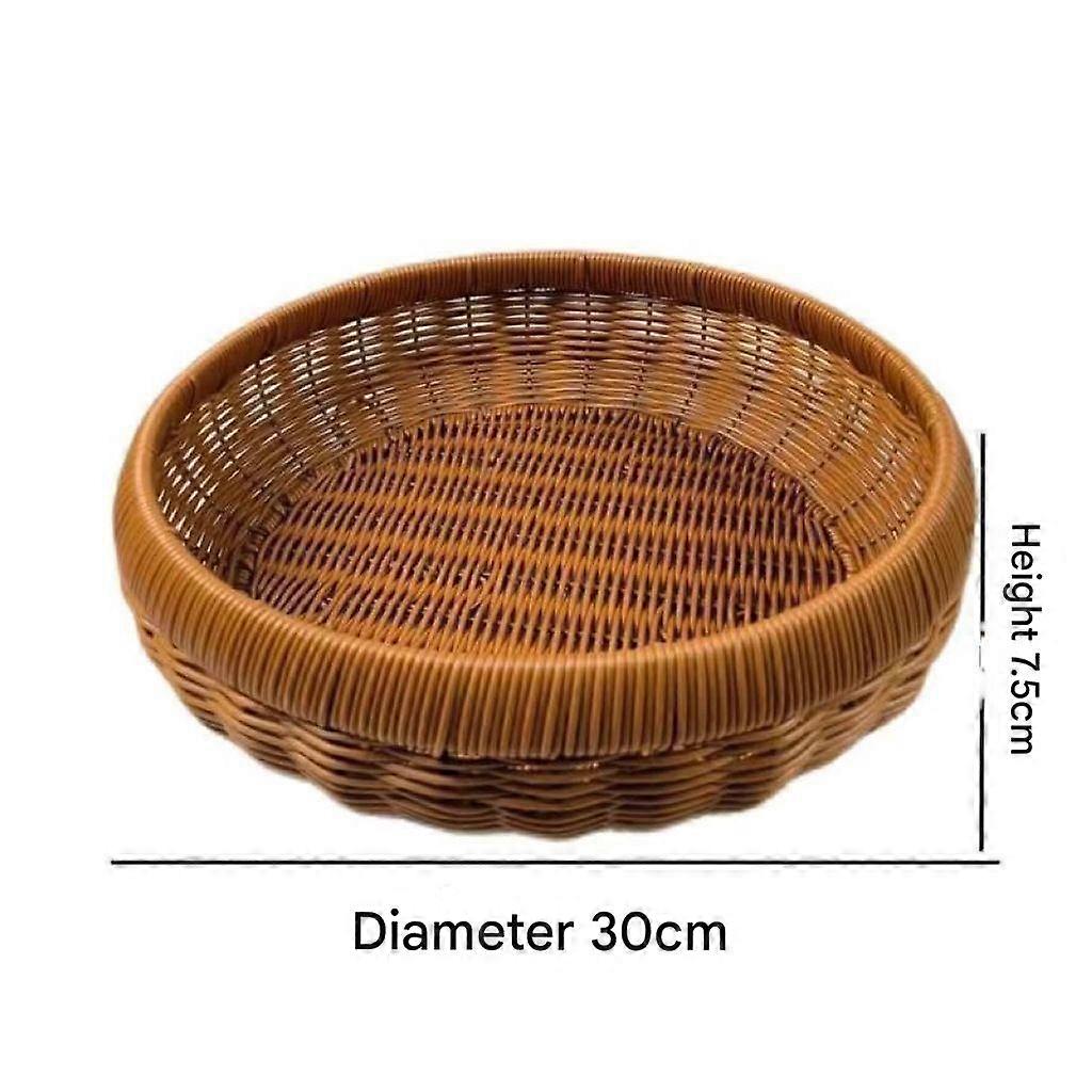Plastic Wicker Style Creative Basket For Snack Storage