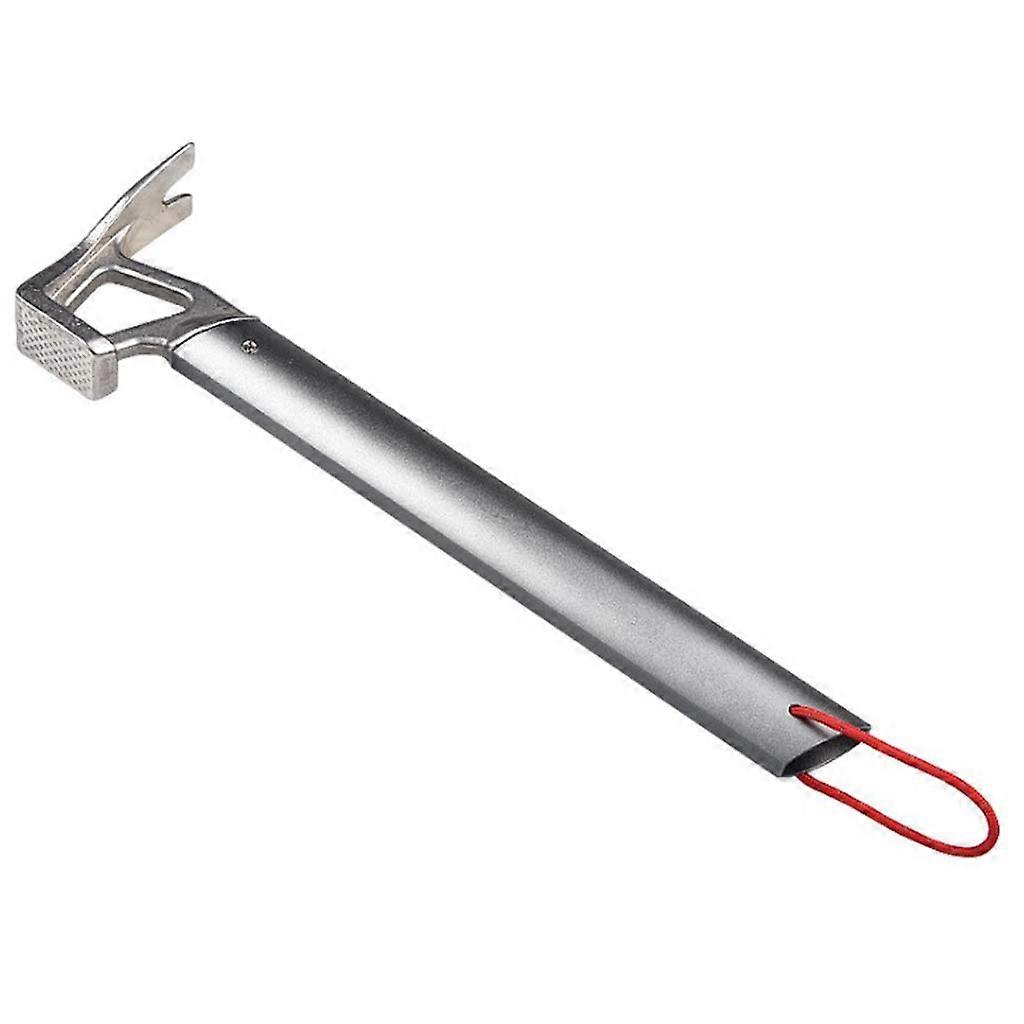 Tent Stake Hammer with Peg Puller, Durable Stainless Steel Head, Ergonomic Handle for Camping