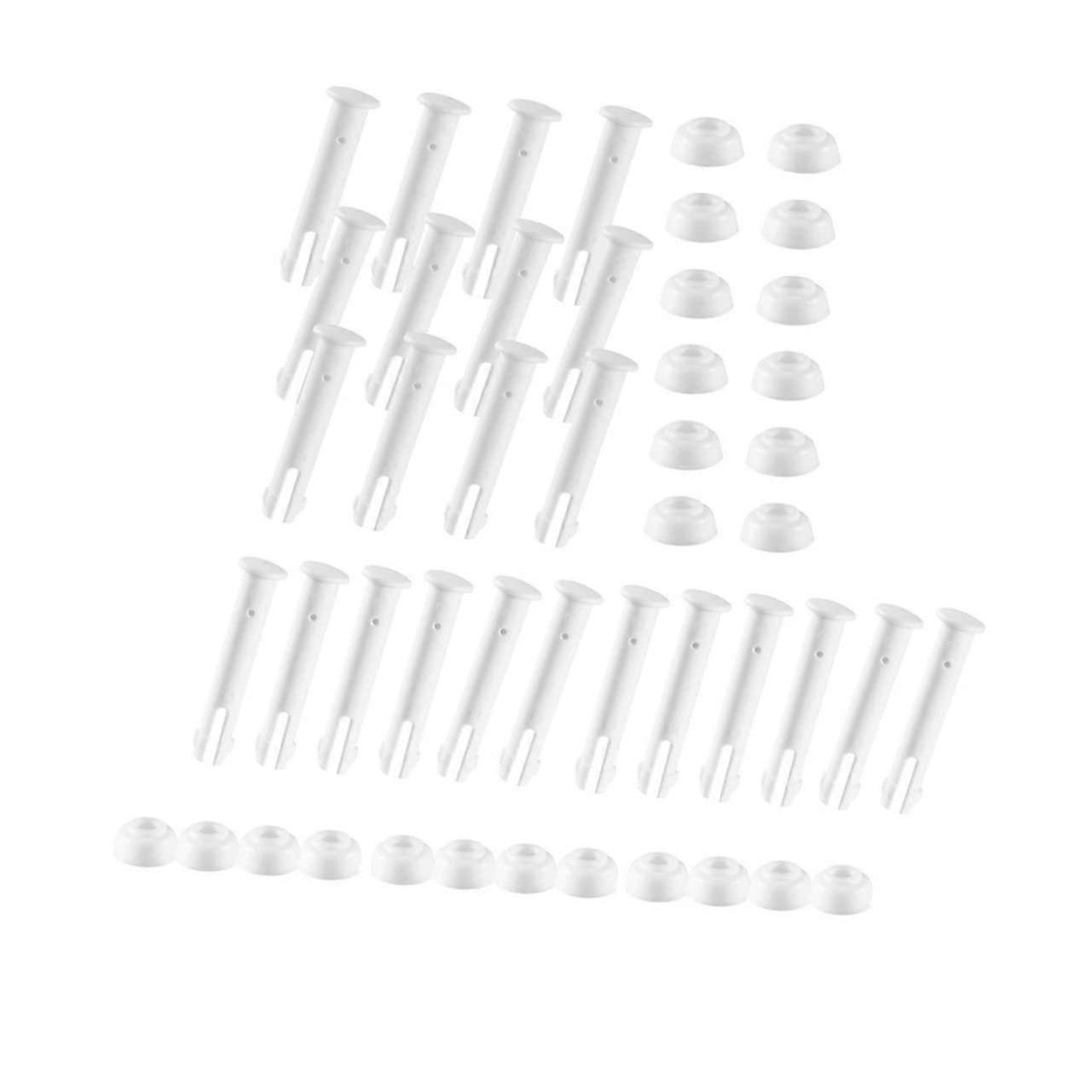 20 Pack Above Ground Pool Replacement Pins with Caps, Durable Frame Connector Set for Easy Installation