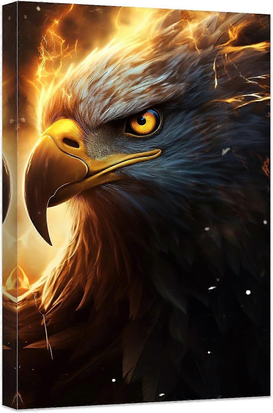 Rompicapo con aquila nera e oro M173