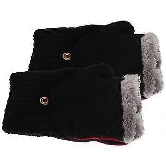 Cycling Fluff Gloves Warm Gloves Flip-Cover for 1Pair Winter Use