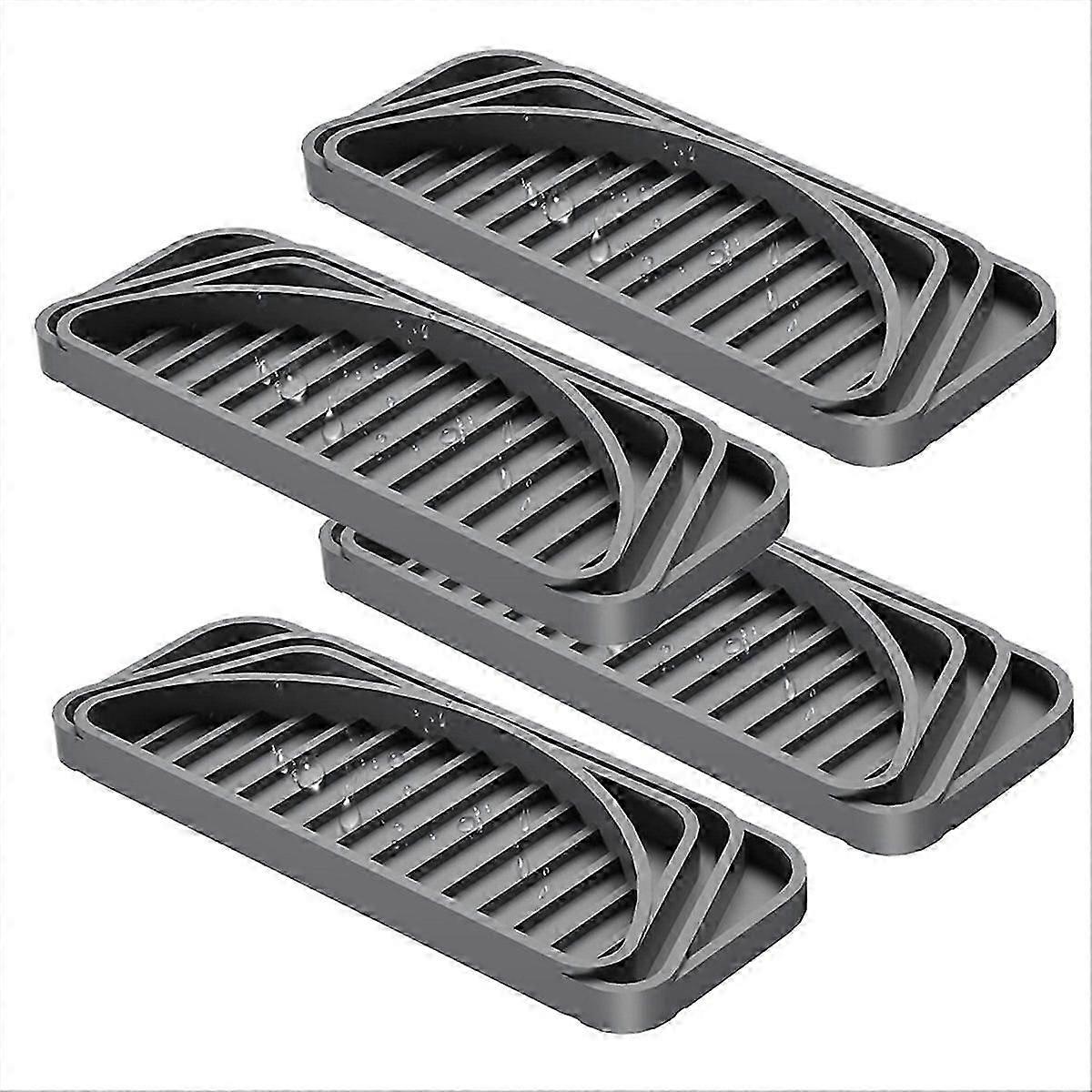 4PCS Refrigerator Drip Tray for / / Gray