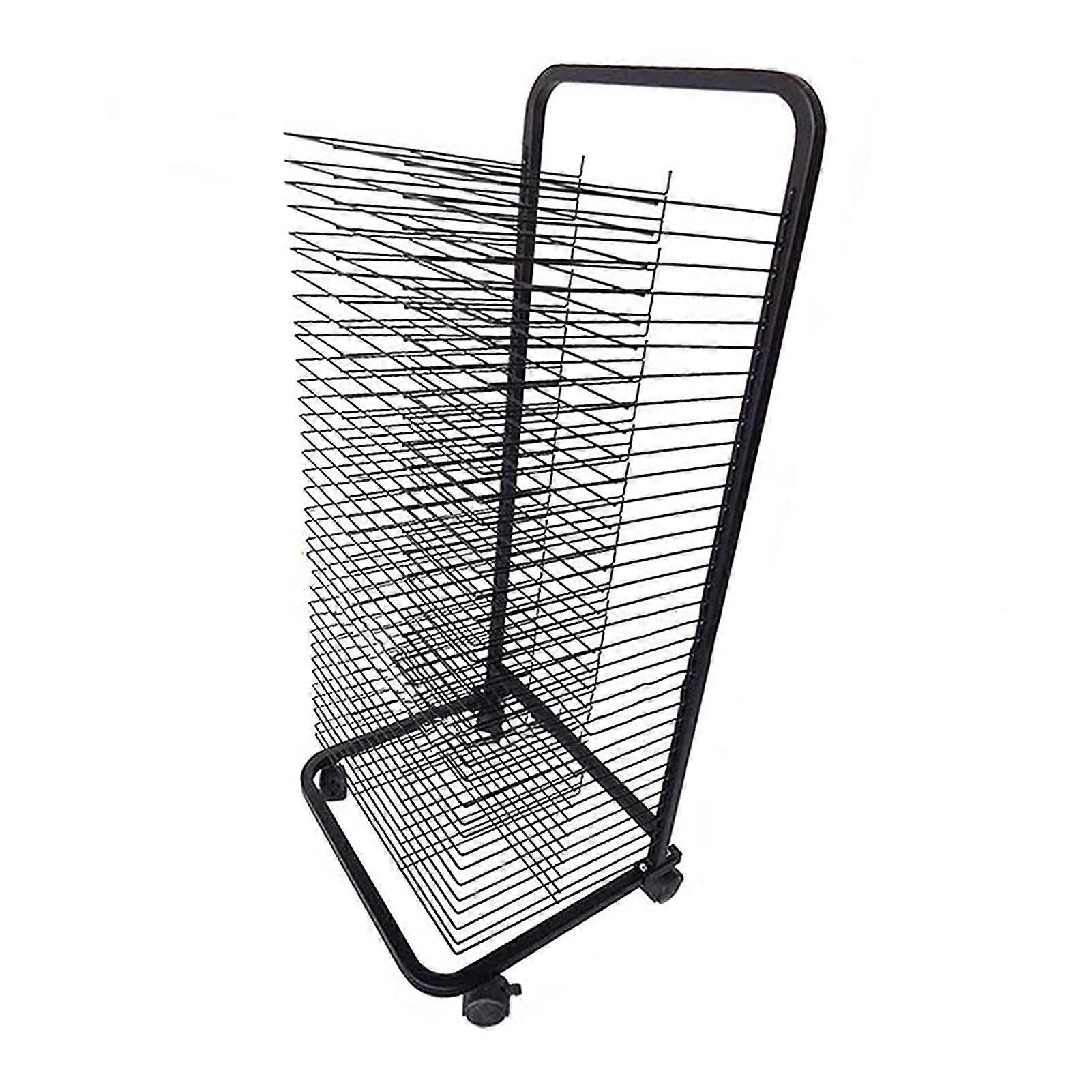 35 Layer Art Drying Rack with Wire Frame, Capacity Vertical Storage for Paper and Artwork