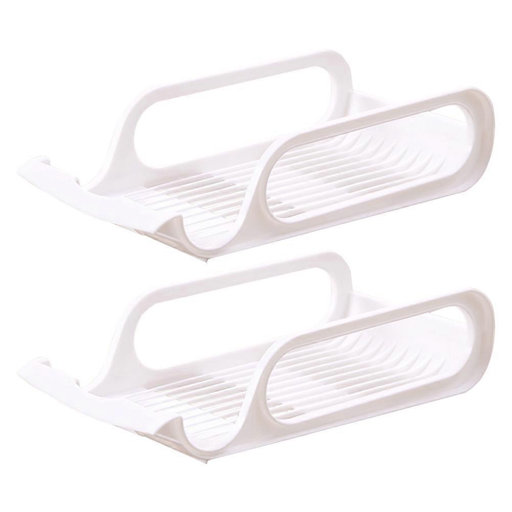 Stackable Refrigerator Storage Rack for Beverages and Bowls 4Pcs