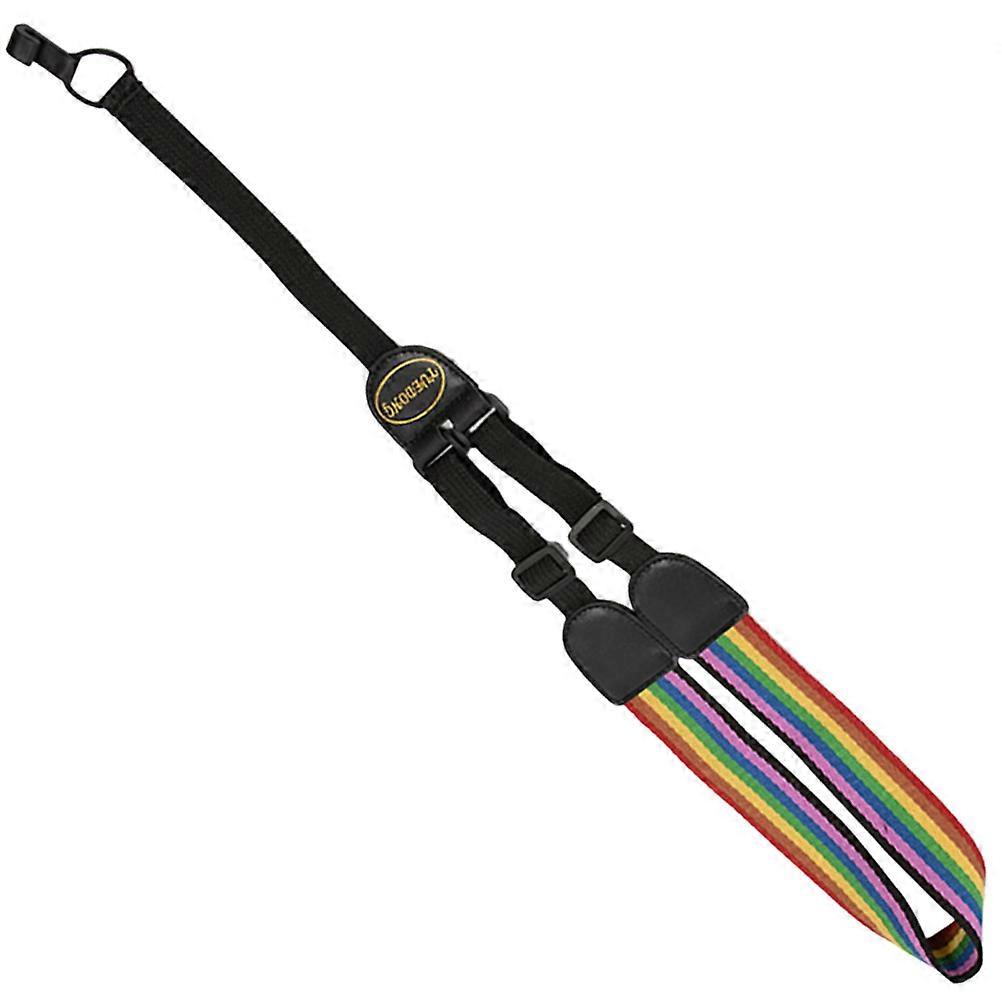 Adjustable Length Guitar Strap For Ukulele Players Assorted Color Neck-loop Style 1Set