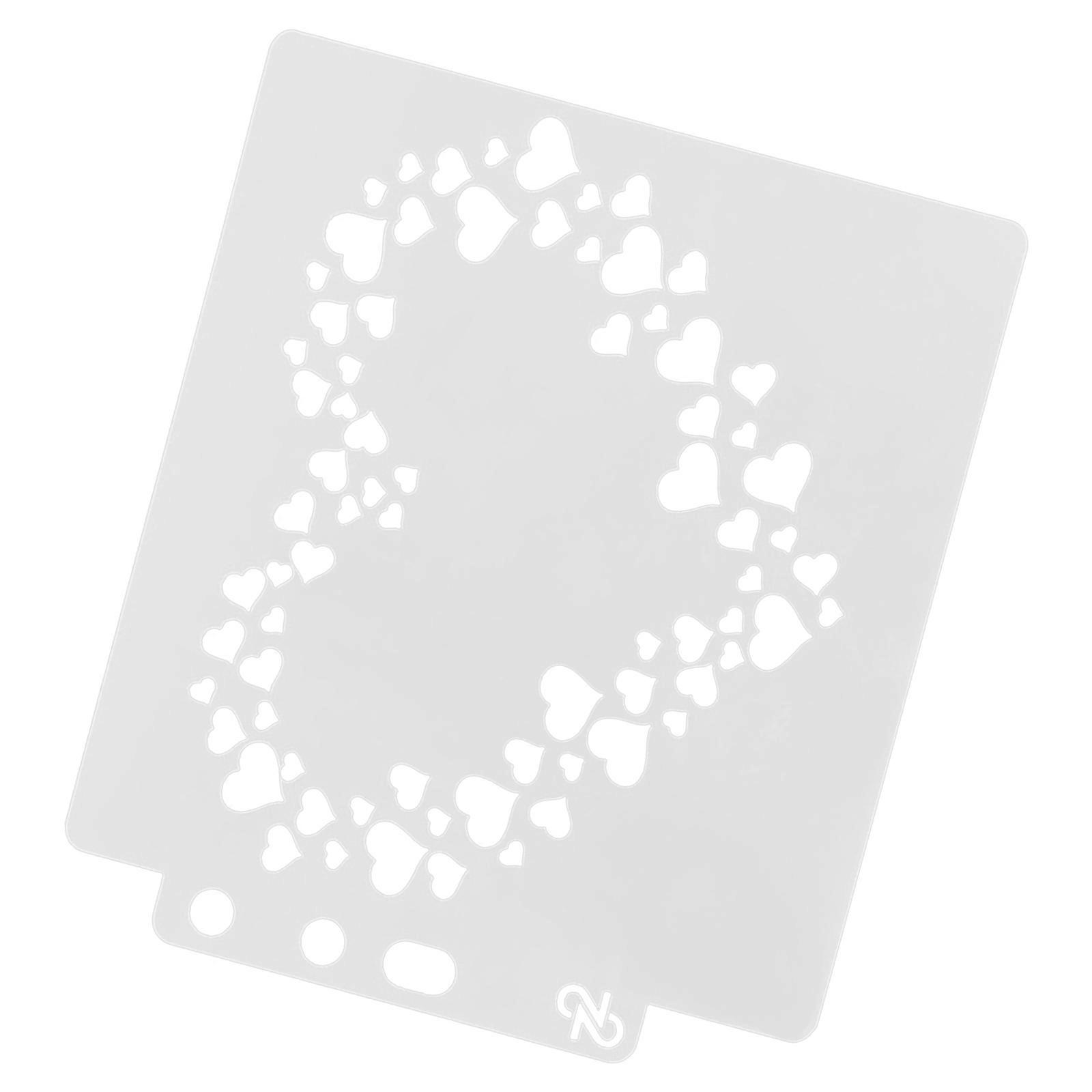 Drawing Stencil Art Template for Drawing Grey Hollow Patterns
