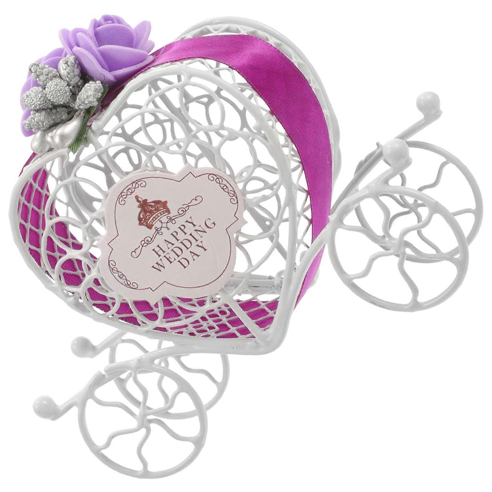 Wedding Candy Boxes Purple Pumpkin Carriage Creative Candy Box