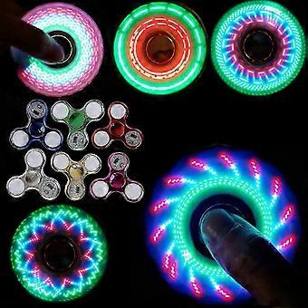 Conjunto de 6 Fidget Spinners Iluminados para Foco e Calma