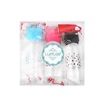 Lurrose Haarfärbemittelflaschen zur Aufbewahrung, 3er-Pack, farbenfrohe Flaschen für den Salon