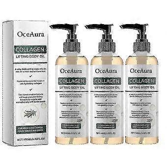 3x Aceite corporal reafirmante con colágeno OceAura, hidratante y que mejora la elasticidad, aceite de masaje para una piel suave kmsw KHMYV