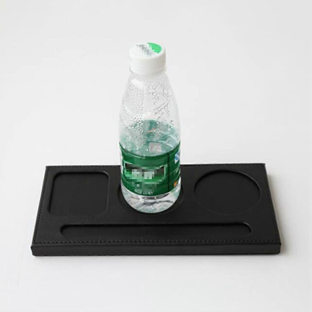 Black Coaster for Protecting Table 1Pcs PU Table Mat Square