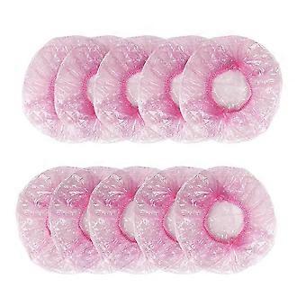 Disposable Bathing Caps Shower Cap for Bathing 200Pcs Pink Elastic