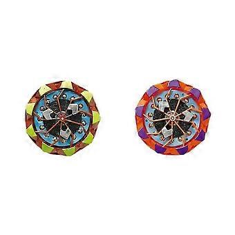 1/2/6Pcs Spark Spinning Top Stress Relief Portable Luminous Gyro Collision Sparks Lightup Gyroscopem