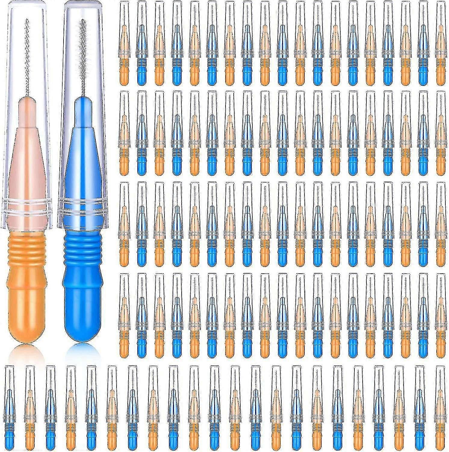 Packung mit 100 Zahnstochern mit Interdentalbürste